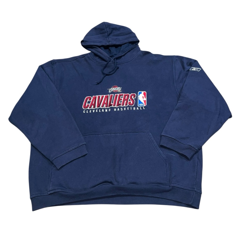 VTG Y2K Cleveland Cavaliers Reebok Hoodie Size 2XL Baggy NBA Basketball